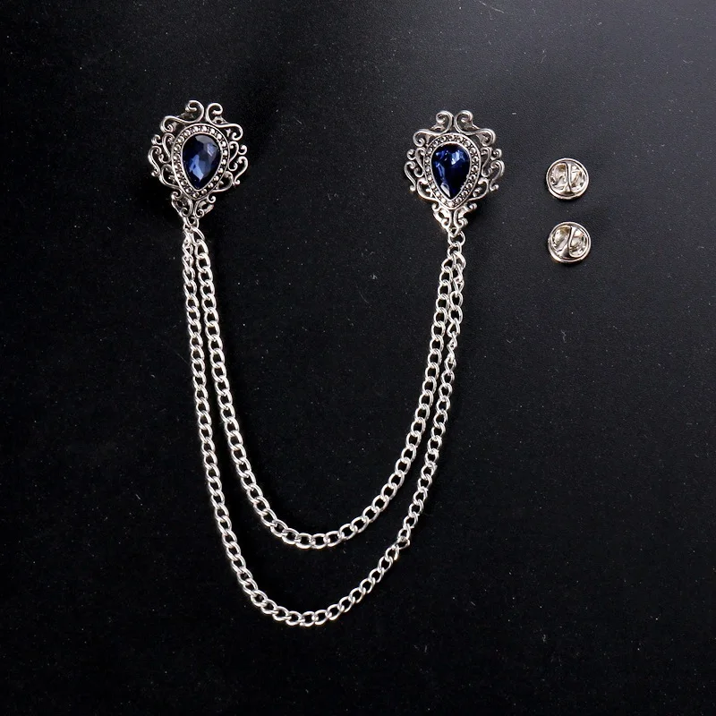 Vintage Jewelry Collection - Elegante Vintage-Anstecknadel aus Legierung mit Strasssteinen,