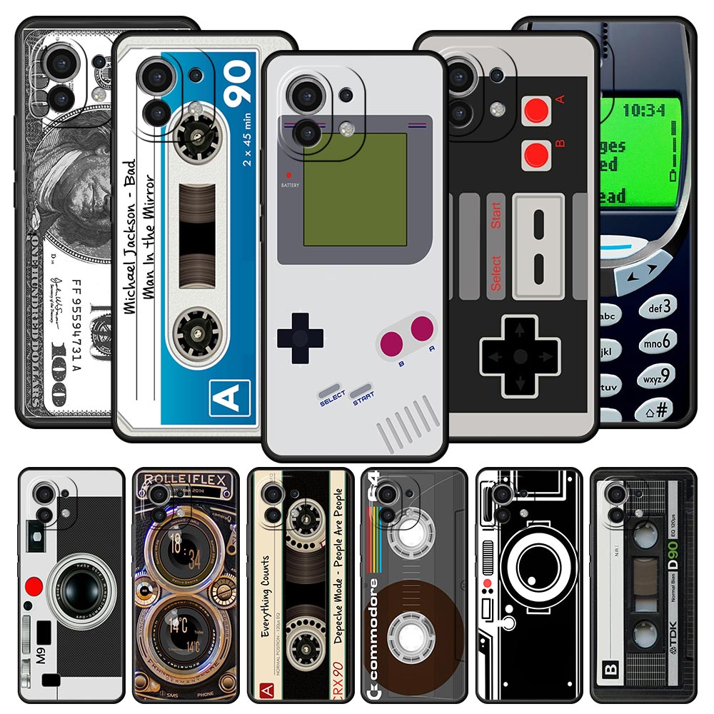 Vintage Game Collection - Vintage Band Kamera Gameboy Telefon Fall