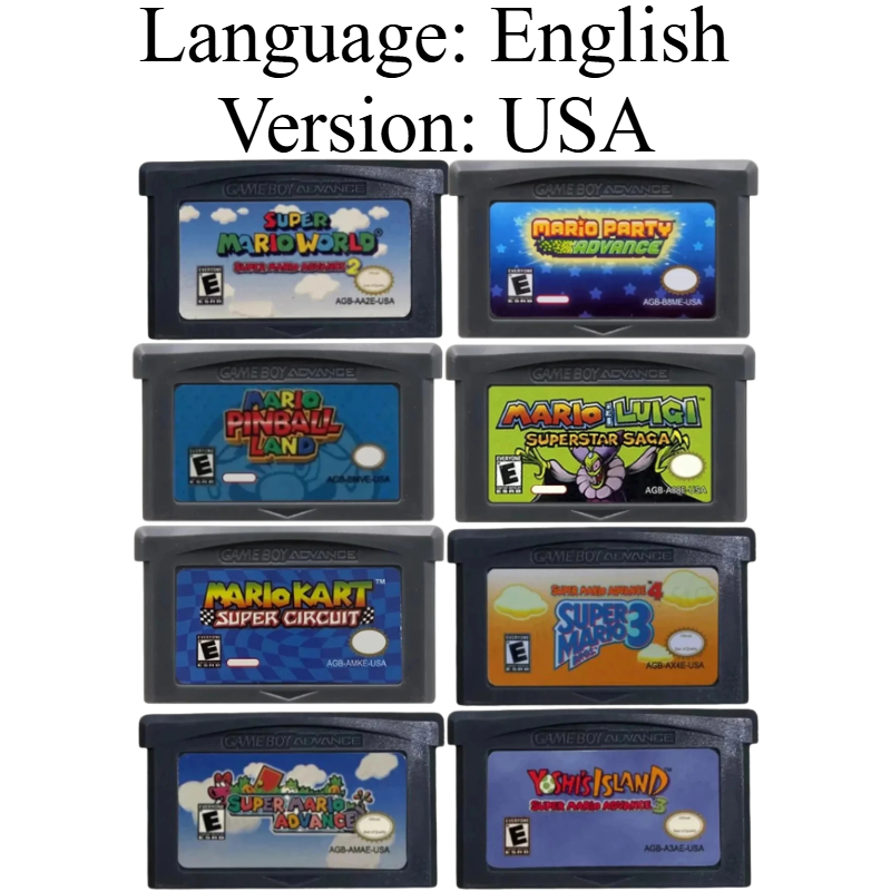 GBA-Spielkarten, EUR- und USA- – Vintage Game Collection Bewertung und Preis