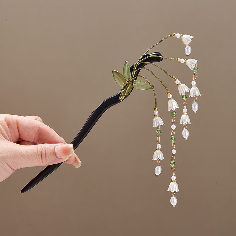 Holzblumen-Haarnadel im Vintag – Vintage Jewelry Collection Bewertung und Preis