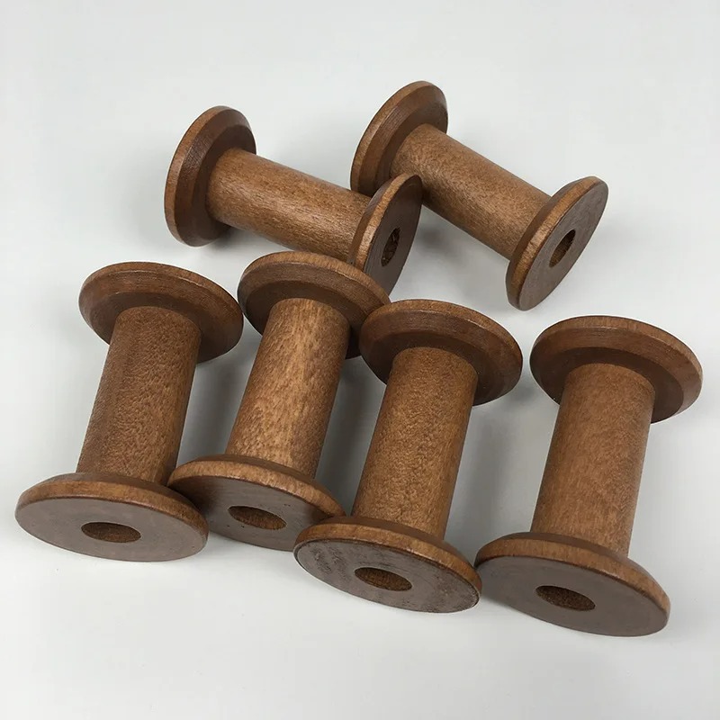 6 Stücke Vintage Holzspulen DI – Typewriter Ribbon Roll Bewertung und Preis