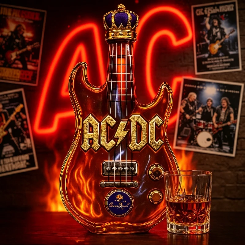 Retro-Elektrogitarrenförmiger  – Vintage Collectible Liquor Bottles Bewertung und Preis