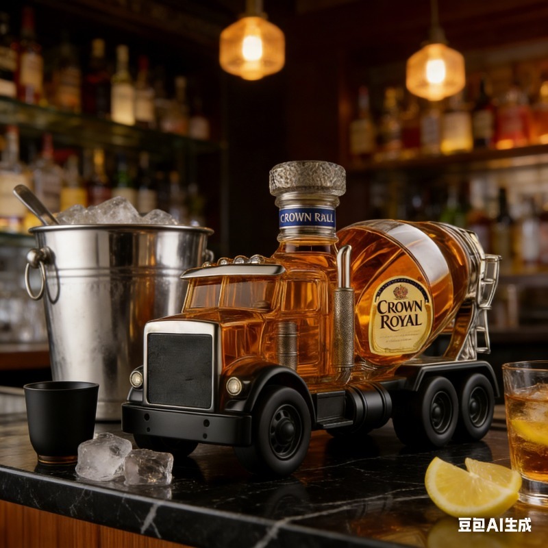 Vintage-Truck-Design Glas-Whis – Vintage Collectible Liquor Bottles Bewertung und Preis